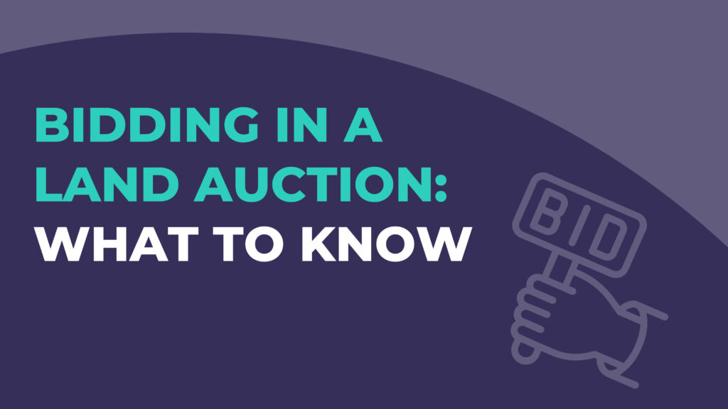 Bidding in a land auction: what to know
